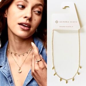 Kendra Scott Jaimee Gold Strand Necklace NWT